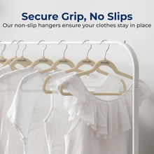 Load image into Gallery viewer, Luxurious 50-Pack Velvet Hangers - Non-Slip, 360° Swivel Hook for Closet Styling