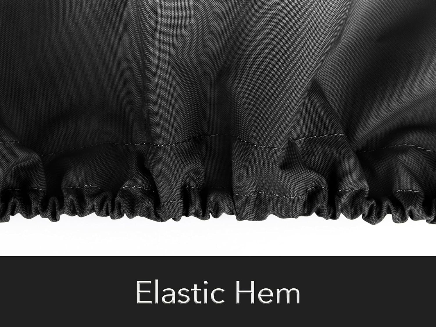 Elite 300D Black Polyester BBQ Cover - 98 Inch Weather Shield for Outdoor Grills