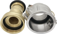 Load image into Gallery viewer, Adjustable 2-Inch Brass and Aluminum Fire Nozzle with Camlock for Efficient Use