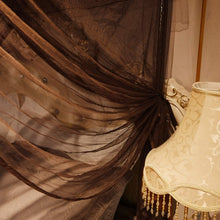 Load image into Gallery viewer, Premium King Size Bed Canopy in Coffee - Modern 4 Openings Mosquito Protection