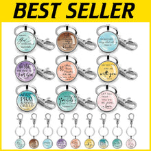 Load image into Gallery viewer, Lightweight Religious Keychains with Bible Verses - Inspirational Gifts in Bulk