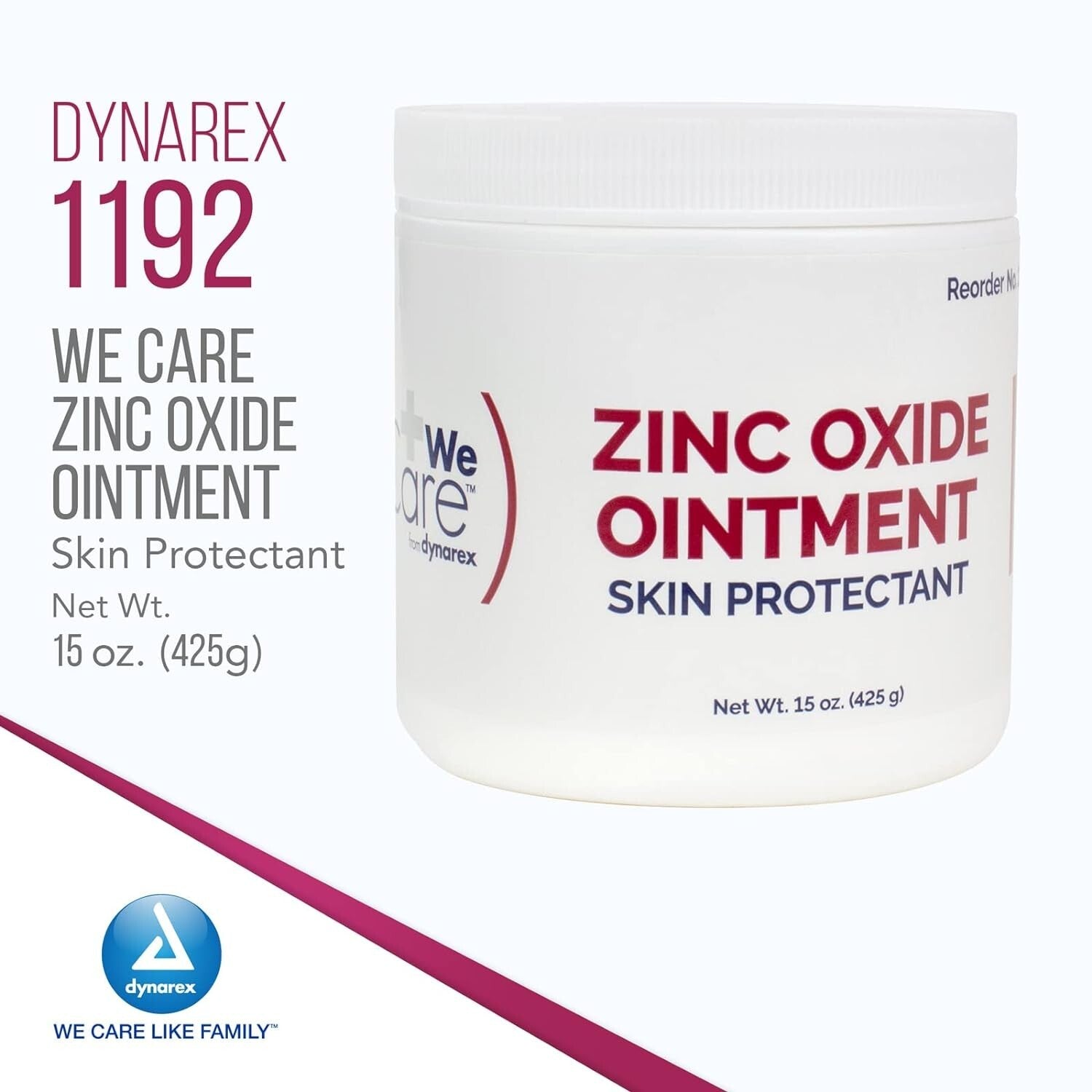 Zinc Oxide Ointment 15 oz Jar, Prevents Diaper Rash, Pack of 12 for Families