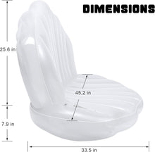 Load image into Gallery viewer, Inflatable Mermaid Clam Pool Float - 45.2 Inch with Pearl Ball for Kids' Parties