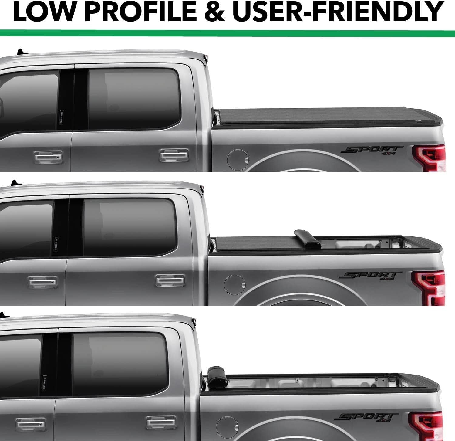Custom Fit ETX Roll-Up Truck Bed Cover 5'10" Bed for Silverado/Sierra 2019-2025