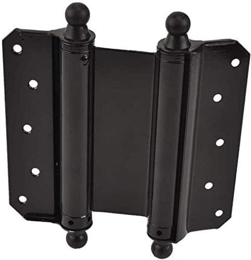 Commercial Grade Black Steel Hinges - Durable Self-Closing Door Hardware