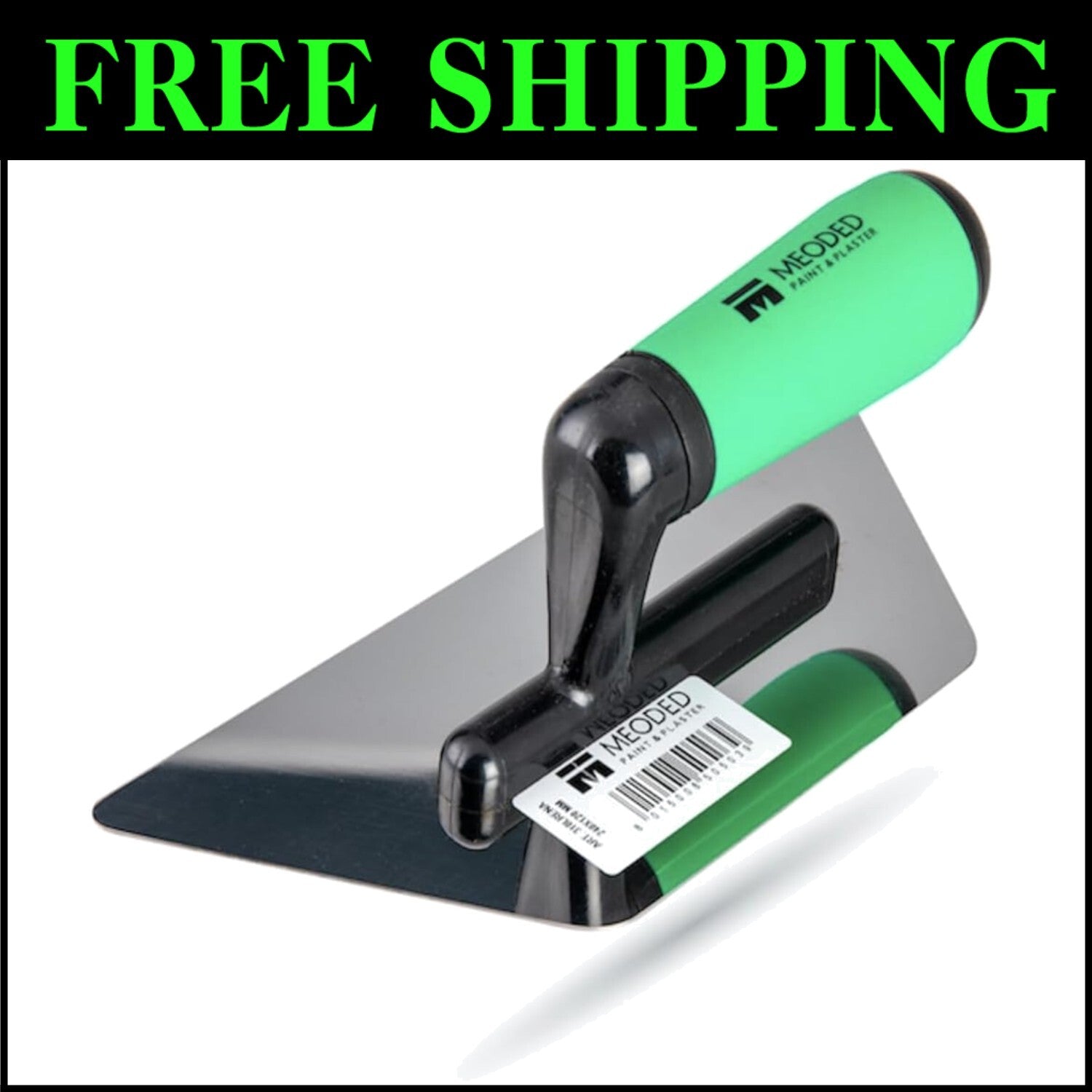 Stainless Steel Venetian Plaster Tool - Trapezoid Trowel for Pro Finish 9.4x4.7