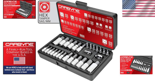 Best-in-Class 28 Piece Tamper-Proof Hex Bit Socket Set - Durable & Reliable