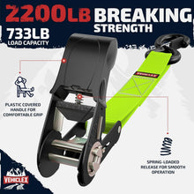 Load image into Gallery viewer, Weather-Resistant Ratchet Tie-Downs - 1" x 15', Perfect for Outdoor Adventures