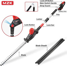 Load image into Gallery viewer, Effortless Trimming with Cordless 20V Hedge Trimmer &amp; Multi-Angle Adjustments
