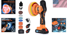 Load image into Gallery viewer, Portable 21V Car Detailing Polishing Machine with 18 PCS Accessories Included