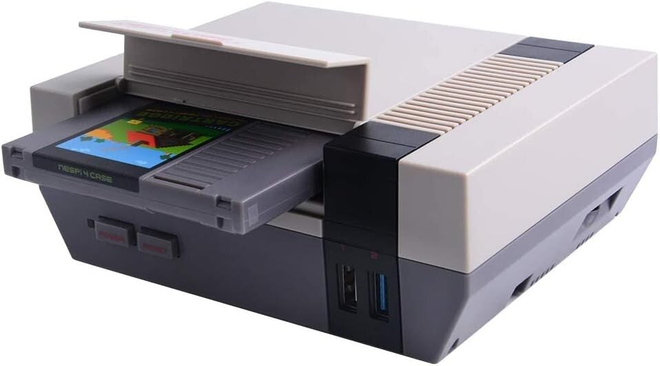 RETROFLAG NESPi 4 Case Kit for Raspberry Pi 4 - Includes SSD, HDMI, Controllers