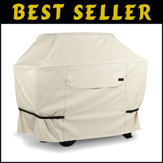 Waterproof 60-Inch BBQ Grill Cover with UV Protection & Ventilation Features