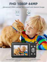 Load image into Gallery viewer, Compact 16X Zoom Digital Camera for Kids - Includes 32GB Card and Two Batteries
