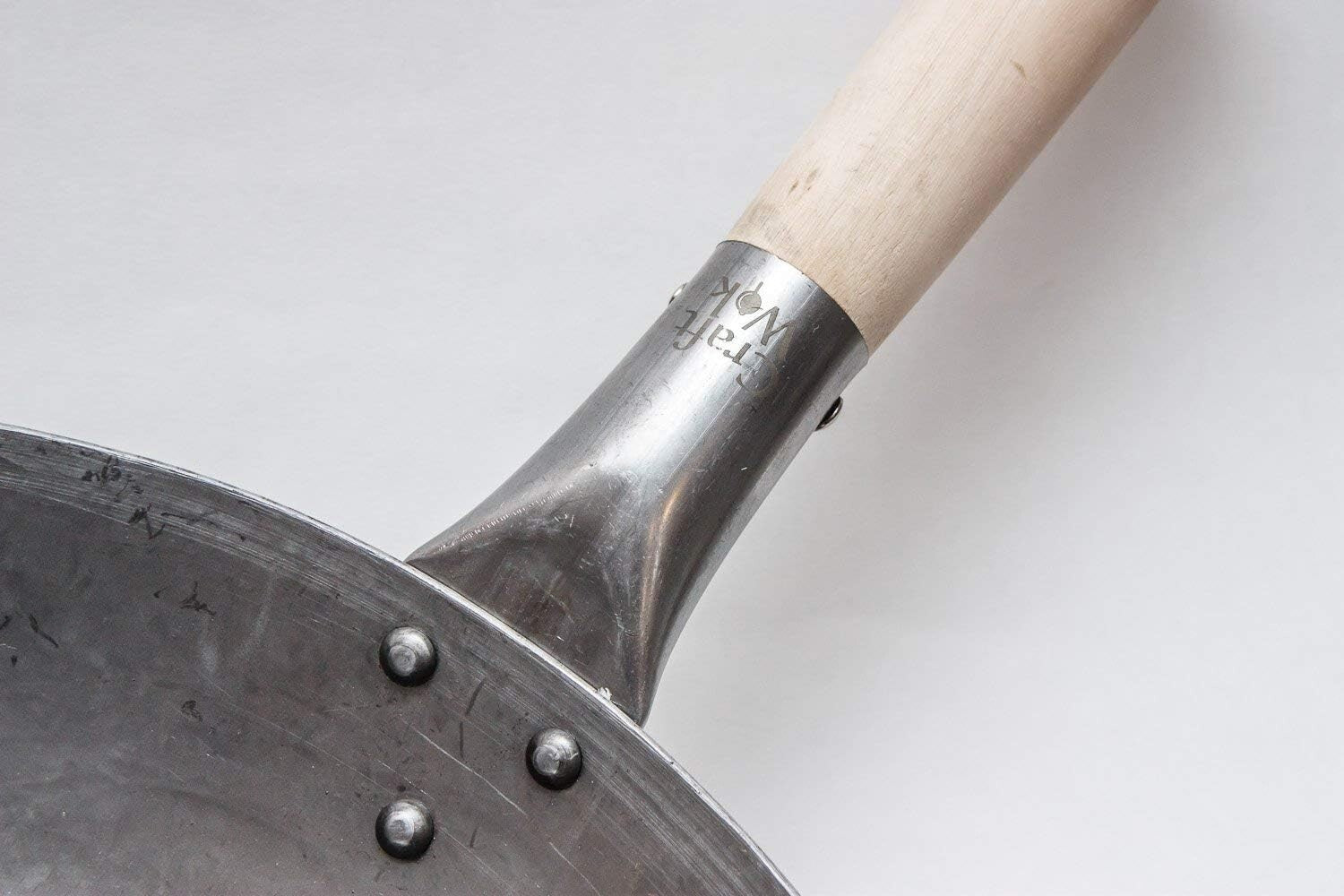 Heavy-Duty 14 Inch Round Bottom Wok - Hand Hammered for Perfect Stir-Frying