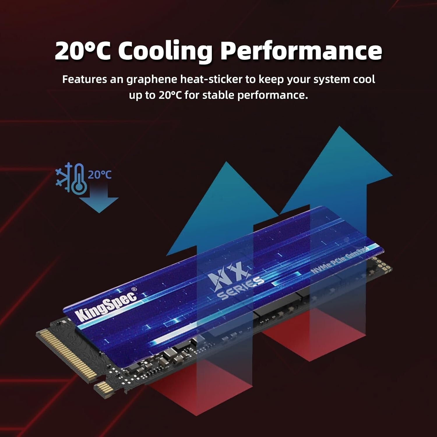 High-Performance 1TB NVMe SSD - 3500MB/s Speed, Ideal for Desktops & Laptops