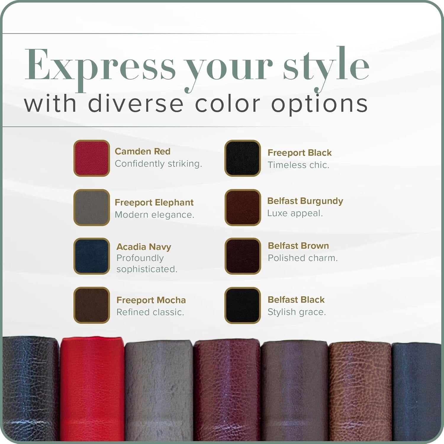 Elegant 3-Ring Binder with Plastic Sleeves - 10 Sheets, 1.25'' - Freeport Black