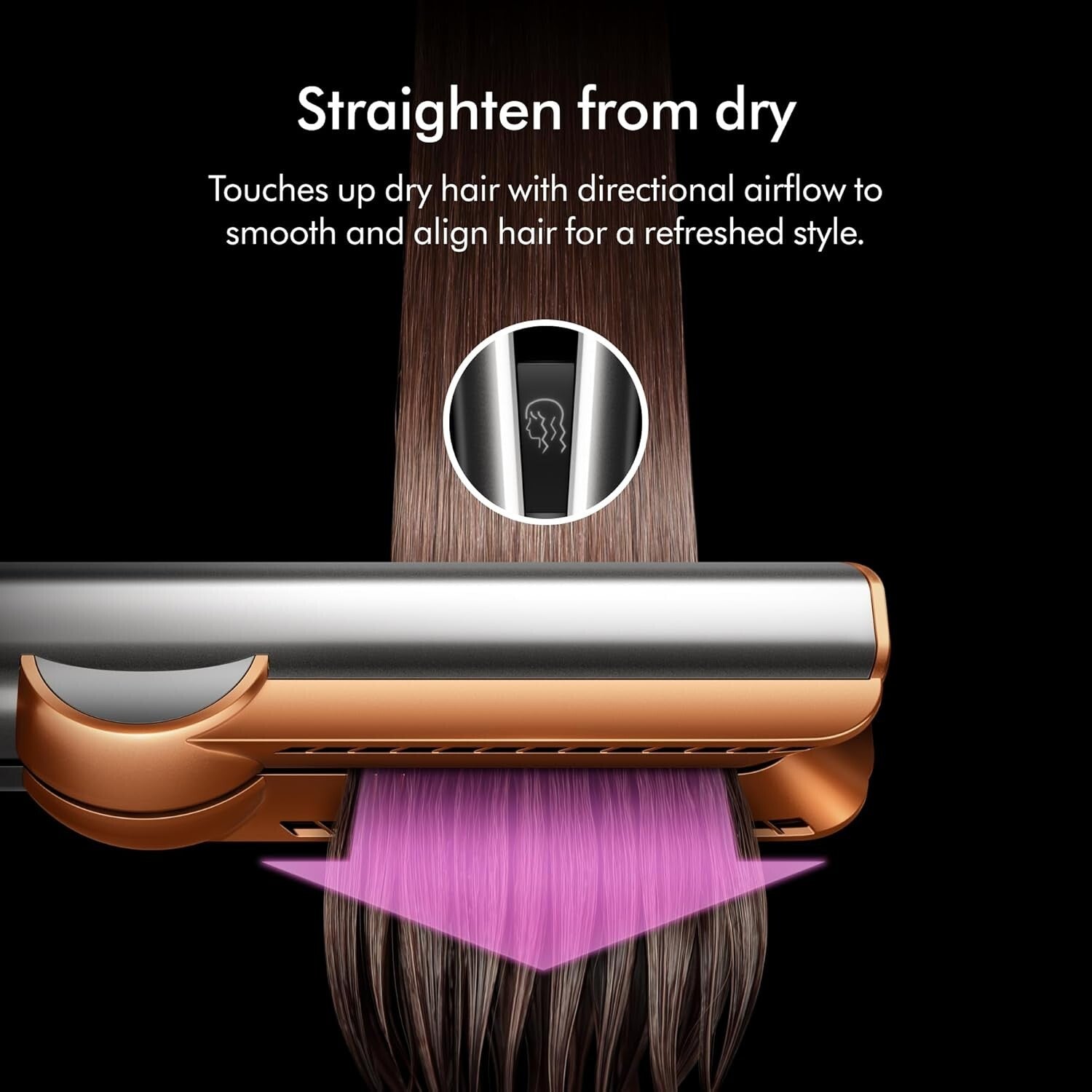 Compact Airstrait Hair Straightener - Ideal for Effortless Styling Anywhere