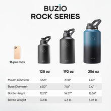 Load image into Gallery viewer, Black 2 Gallon Water Bottle - Triple Insulated &amp; Leakproof for Outdoors