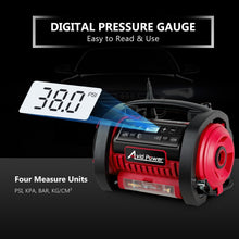Load image into Gallery viewer, Versatile Air Pump with Digital Display &amp; Dual Power Options, Ideal for Travel