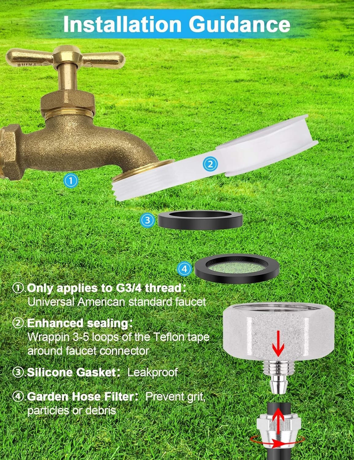 Advanced 27.3m Misting System with Detachable Brass Nozzles for Outdoor Coolness