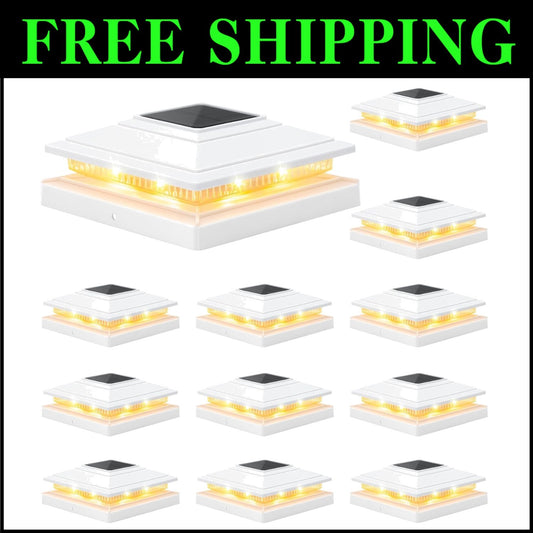 Durable Solar Fence Post Lights – Easy Install & Maintenance-Free Outdoor Decor