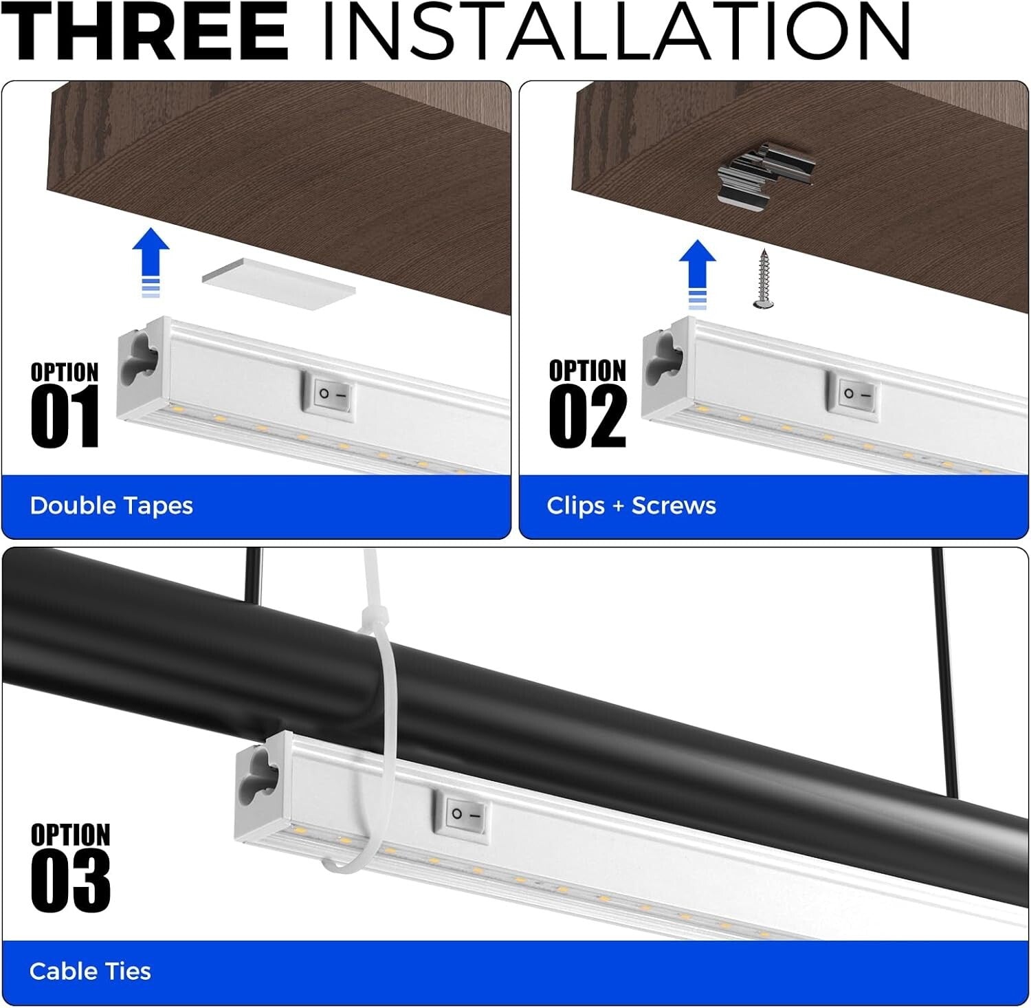 Self-Install 8-Pack LED Grow Light Strips - Ideal for Indoor Plants & Greenhouse