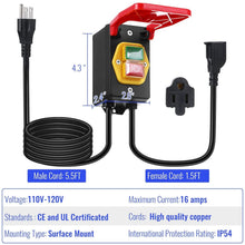 Load image into Gallery viewer, Effortless Emergency Stop Switch: 110V Router Table Solution with 2 Pack Option