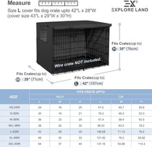 Load image into Gallery viewer, Universal Fit 42-Inch Dog Crate Cover - Durable Polyester &amp; Ventilated Design