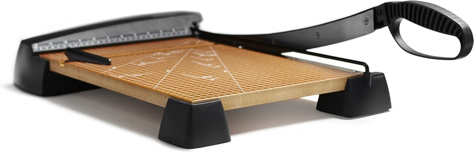 Precision 15-Inch Heavy Duty Wood Guillotine Trimmer with Self-Sharpening Blade