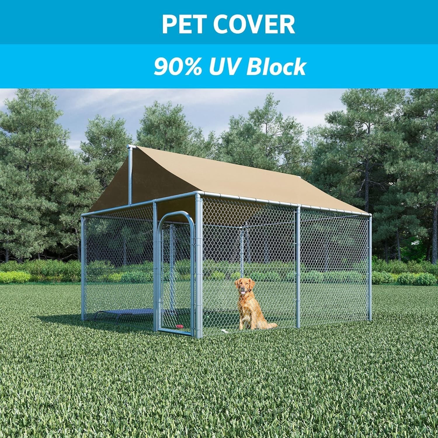 Breathable Privacy Shade for Pergolas & Patios - 90% UV Protection Fabric Roll