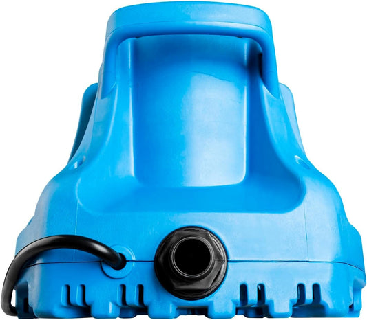 Effortless Water Removal - Light Blue Submersible Pool Cover Pump, 25-Ft Cord