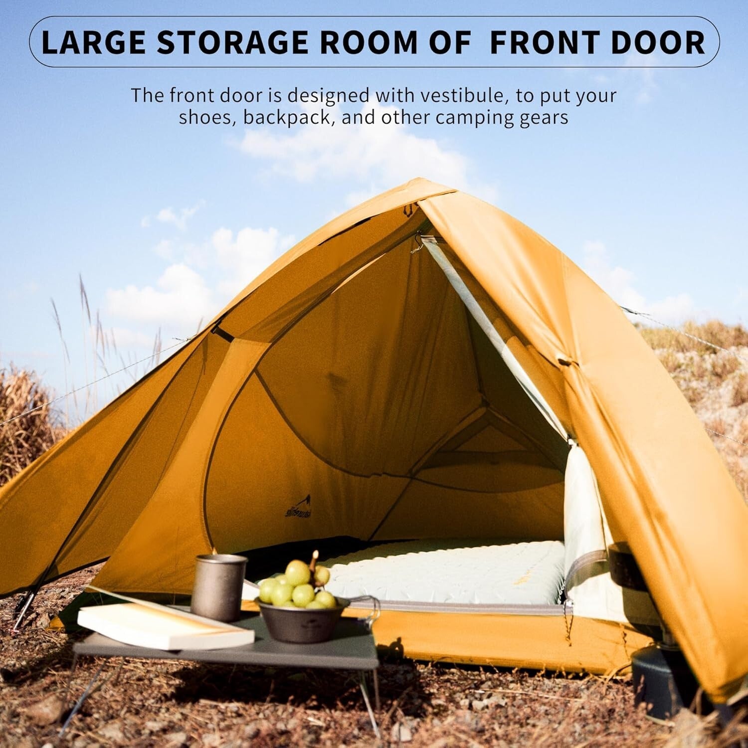 Lightweight 2 Person Tent with High Ventilation - Perfect for Hiking and Camping