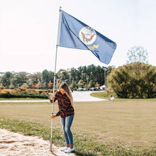 Load image into Gallery viewer, Lightweight 14'4" Telescoping Flagpole with Clips - Perfect for Sports Events