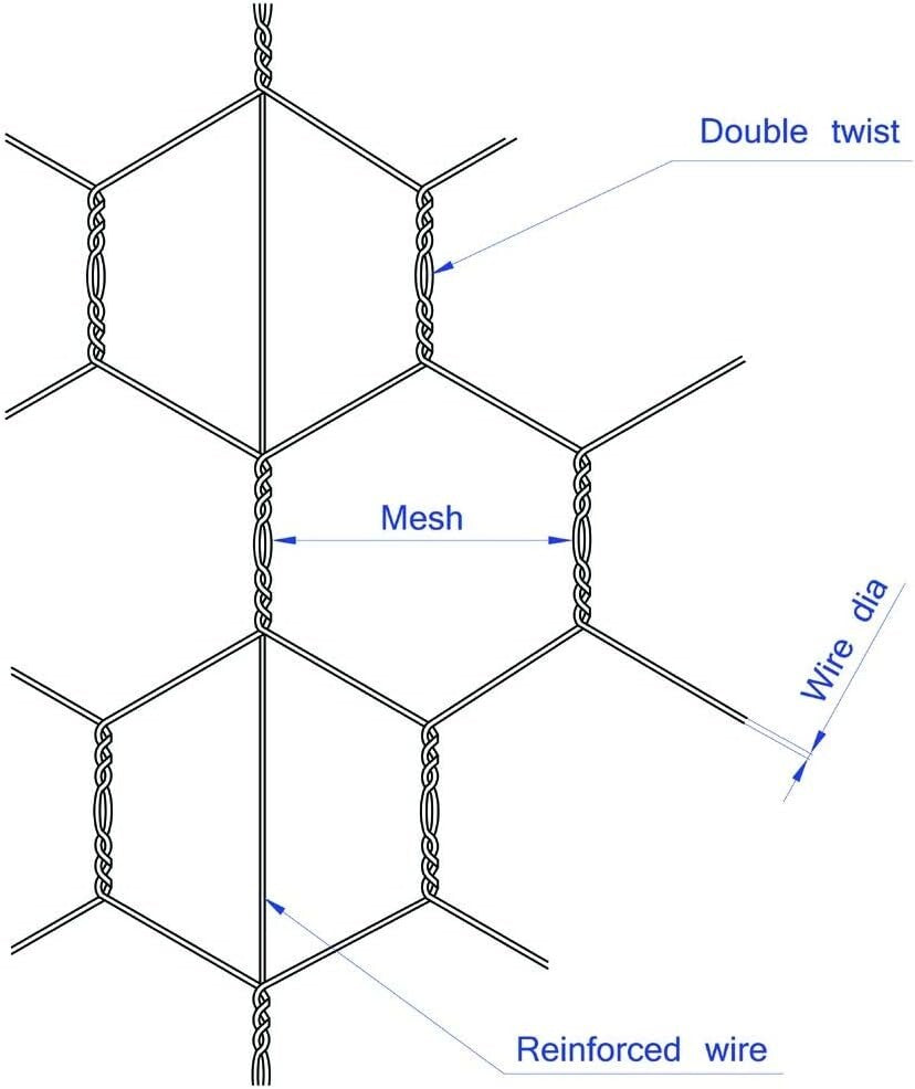 Durable 20GA Galvanized Chicken Wire 60" x 150' - Ideal for Livestock Enclosures