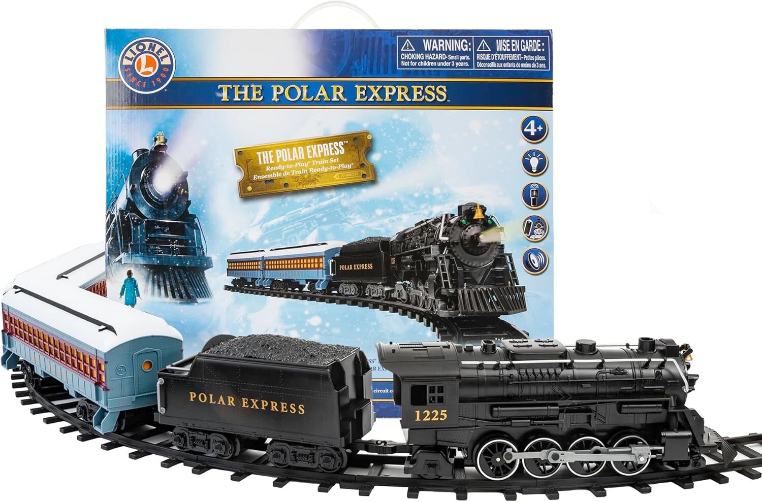 Christmas Magic Awaits: Polar Express Battery-Powered Train Set with Remote