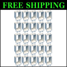 Load image into Gallery viewer, White Electrical Outlet Box Extenders, 25-Pack - Flame Retardant Safety Design