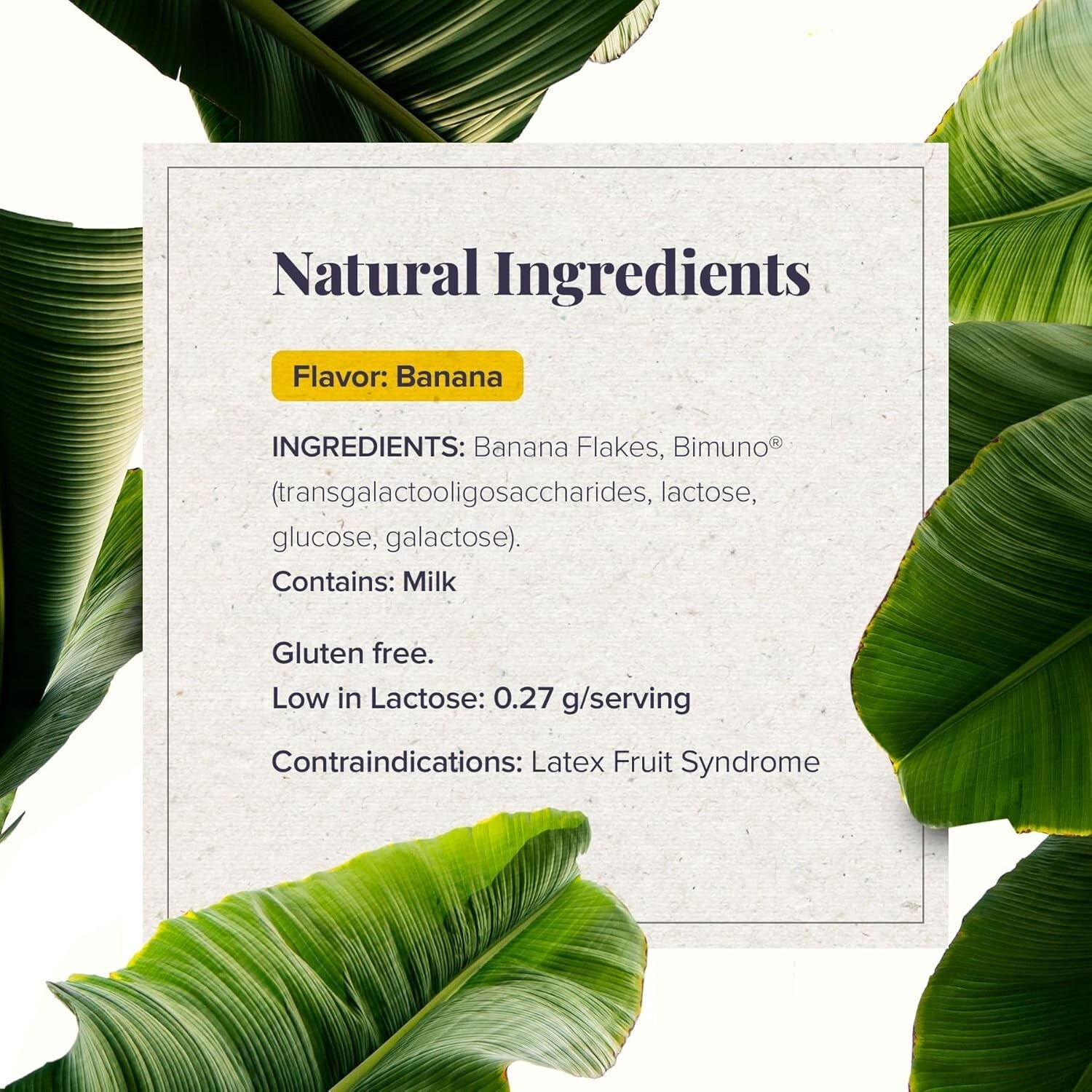 Banatrol Natural Anti-Diarrheal with Prebiotics - 90 Servings of Banana Relief