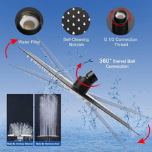 Load image into Gallery viewer, 8-Inch High Pressure Shower Head with Handheld &amp; Replaceable Filter Cartridge