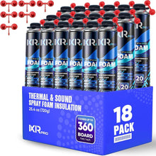 Load image into Gallery viewer, Expanding Foam Insulation Sealant - 18 Pack High-Density for Soundproofing