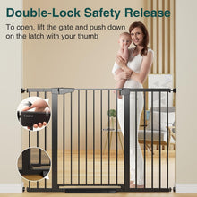 Load image into Gallery viewer, 36-Inch Extra Tall Pressure-Mounted Gate - Ideal for Homes with Babies and Dogs