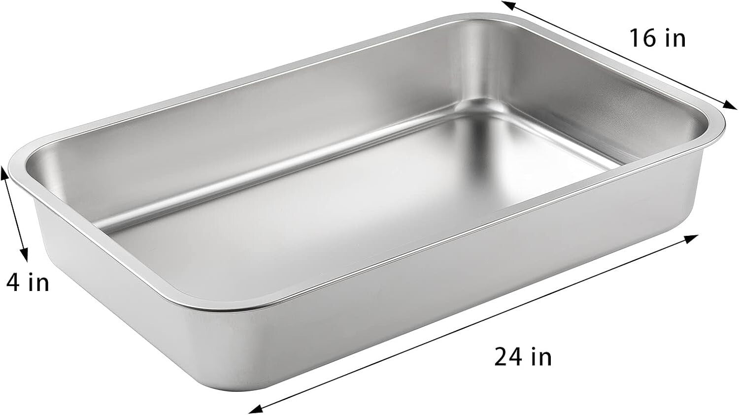 Non-Stick Easy Clean Litter Pan with High Sides for Senior Cats – 24'' x 16''