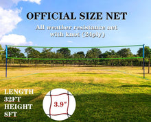 Load image into Gallery viewer, Outdoor Volleyball Set with Easy Setup &amp; Carry Bag - Perfect for Family Fun
