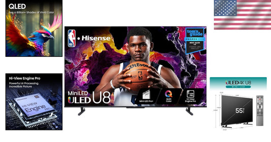 2024 Model: 55-Inch Mini-LED Smart TV, Dolby Vision IQ & 144Hz Gaming Mode