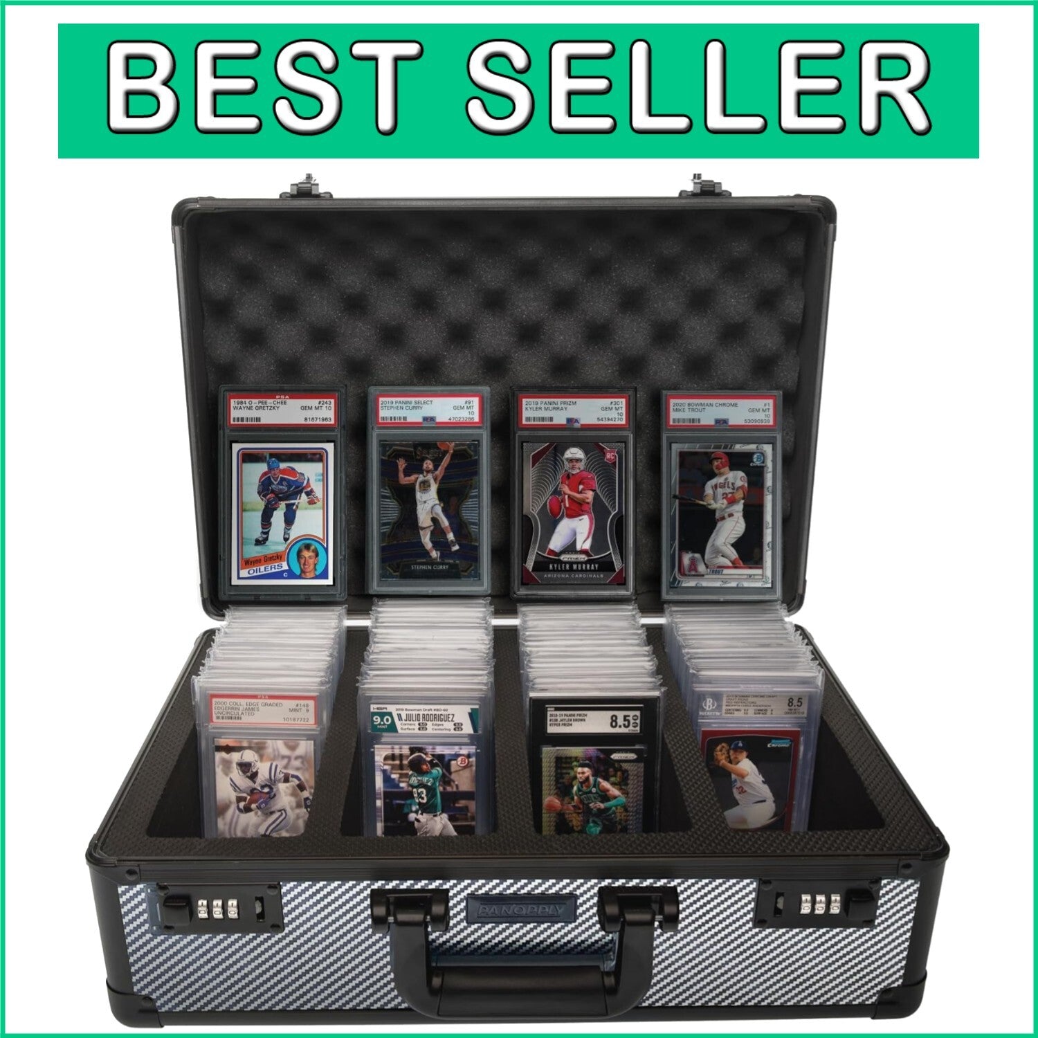 Enhance Your Collection with Our 4 Row Graded Card Case - Water-Resistant Design