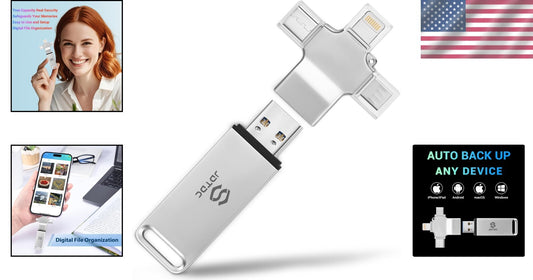 Universal 4-in-1 Photo & Video Storage Drive - Military-Grade Security