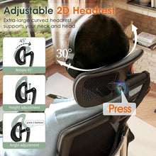 Load image into Gallery viewer, Multi-Functional Ergonomic Chair with Flip-Up Arms - Ideal for Tall Users