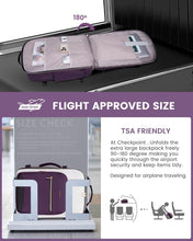 Load image into Gallery viewer, 50L Airline Approved Carry On Backpack with Packing Cubes for Travel Comfort