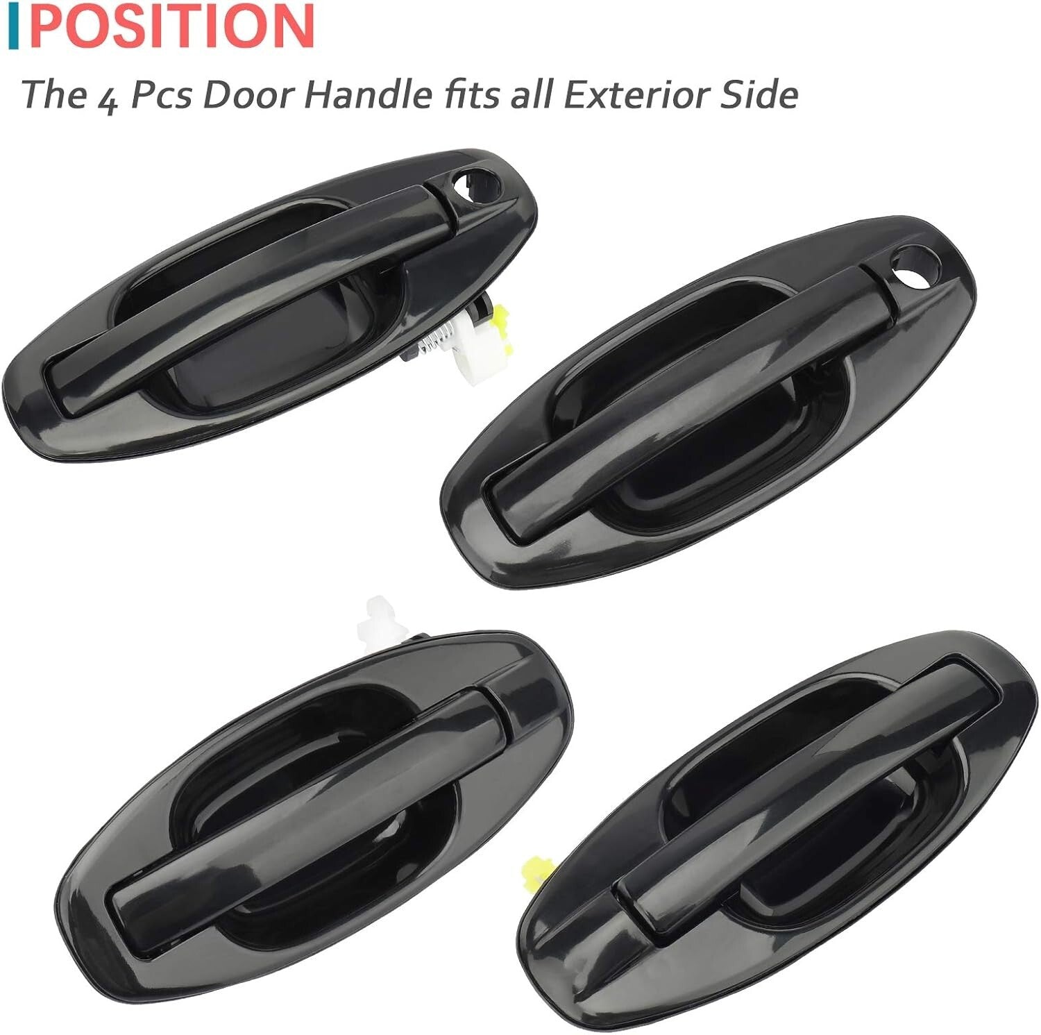 Premium OE Replacement Door Handle Set for 2001-2006 Hyundai Santa Fe - 4PCS