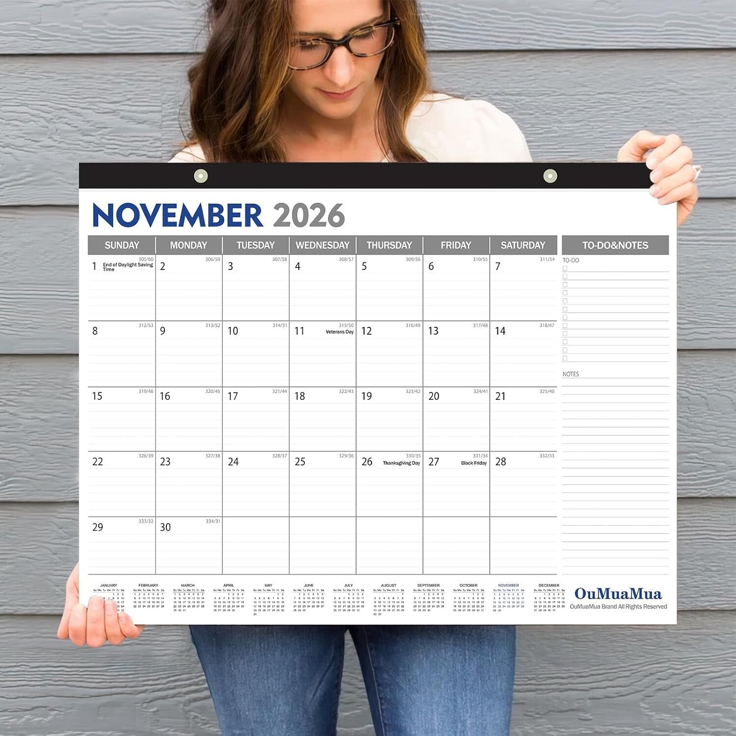 Spacious 2025-2026 Calendar Set - Ideal for Teams & Collaborative Workspaces