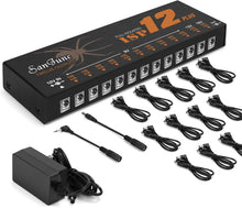 Load image into Gallery viewer, Noise-Free Guitar Pedal Power Supply with LED Indicators - 12 Isolated Outputs